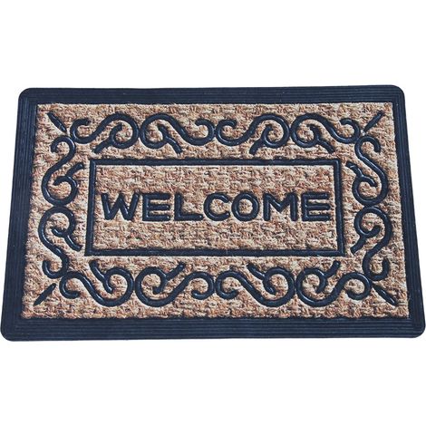 Tapis de porte en caoutchouc - absorbant et antidérapant - 45 x 70 cm (1/5)