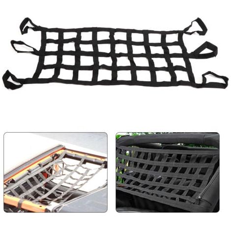 Red de techo multifuncional tipo hamaca para maletero, compatible con Jeep Wrangler JK, JKU, JL, YJ, TJ y LJ. (1/5)