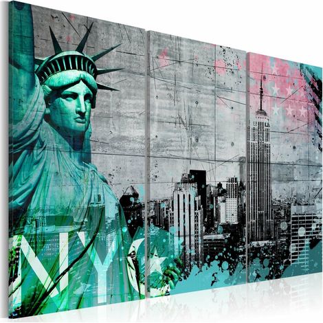 Tableau Collage de New York IIi - 120 x 80 cm (1/4)