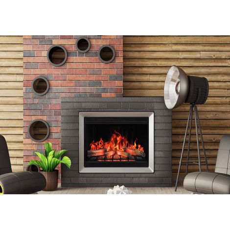 Insert électrique LED 90 3D, 1800-2000 W, 87x67x24cm