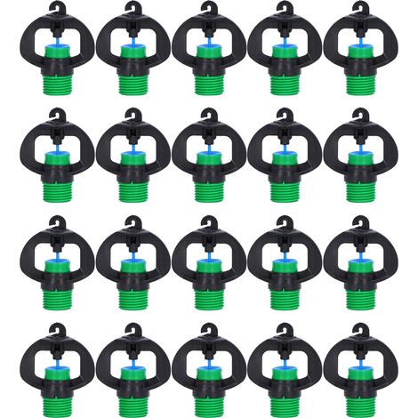 G1 2 External Thread Sprinkler Nozzle - Durable Plastic Irrigation System For Garden And Agricultural Use - 20 Pieces (1/5)