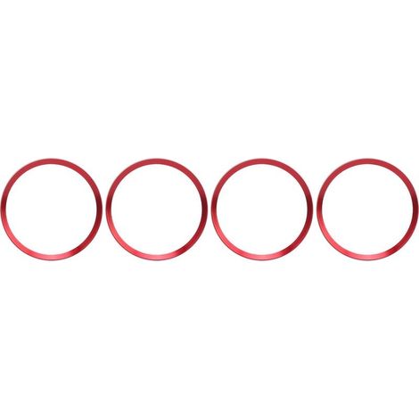 Trim of hub central of wheel of car, cover decorative red of replacement for Honda Civic 10e generation 2016 – 2019 4 pieces (1/5)