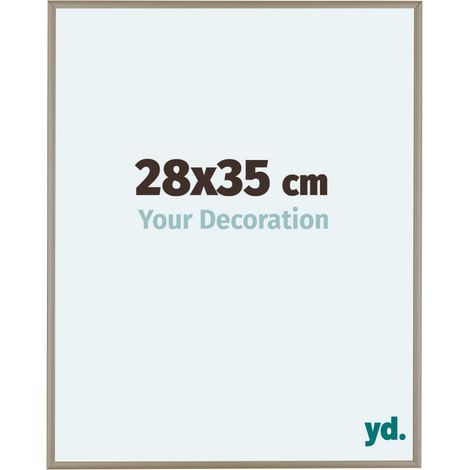 yd. - Cadre photo 28x35 - Champagne - Aluminium - Kent