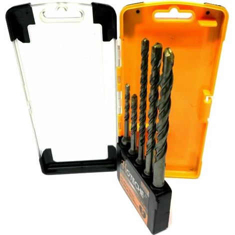 5 Punte Per Trapano Demolitore Punte muro cemento pietra Da 4 a 120mm 521001