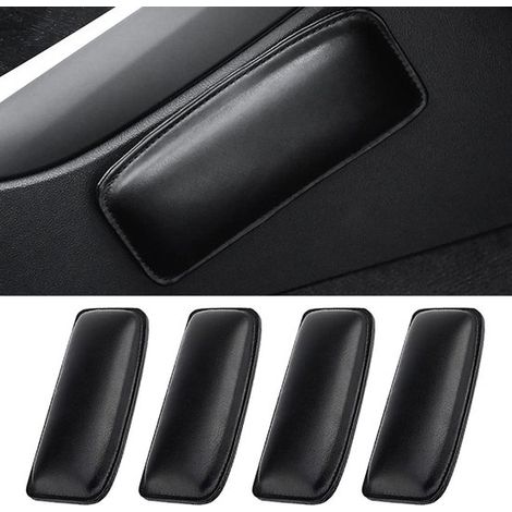 Set di 4 cuscini per ginocchia per auto: cuscinetti per ginocchia, gambe e gomiti da posizionare sulla console centrale, e cuscinetti universali in morbida pelle per braccioli, ideali per piedi, ginoc (1/5)