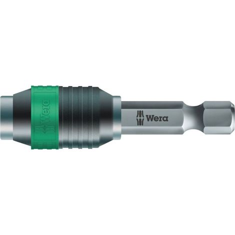 Wera – Porte-embouts universel ergonomique 50mm – Aimant puissant pour embouts hexagonaux 1/4' – Changement rapide et facile (1/5)