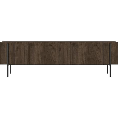 Porta TV in legno "Herman" - 160 x 31 x 45 cm - Marrone