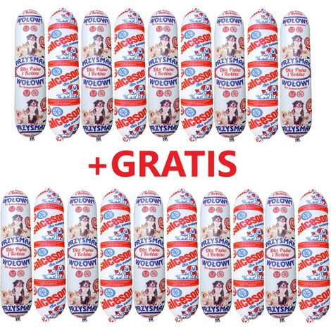 19 x 1 kg Hundefutter Rinderbrühe Leckerliriegel 95 % Fleisch + GRATIS