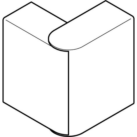 Angle extérieur variable 60-120° pour goulotte d'installation Logix 45 et Logix Universel 160x50mm blanc Artic (48014)