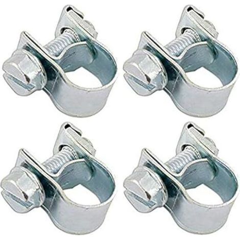 4x Collier de durite d'essence à visser pour tondeuse, motoculteur, mobylette, moto (12-14mm) (1/4)