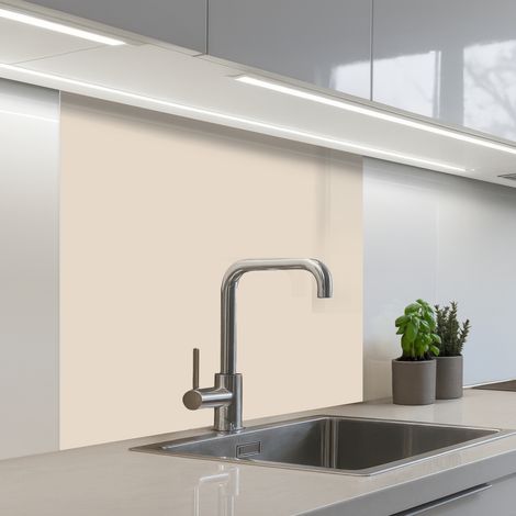 Kitchen Splashback Beige - Solid color 80x80 cm