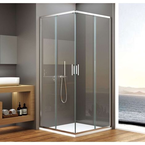 Bruckner - Cabina doccia 90x90 cm, vetro trasparente/cromo 751.190.1 (1/5)