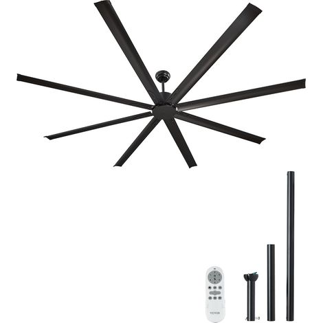 Confort été/hiver, ventilateur de plafond 243 cm sans lumière, 6 vitesses, moteur CC réversible, pour chambre et salon (1/5)