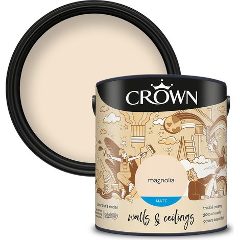 Crown Emulsion Matt Magnolia 2.5L (1/3)