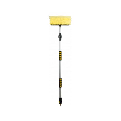 Balai de lavage télescopique 205cm – Manche aluminium avec robinet d'arrêt – Nettoyage camping-car et caravane – Antarion (1/3)