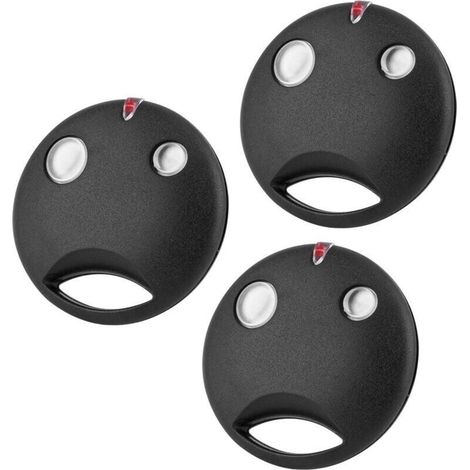 Télécommande Portail, 433,92MHz Télécommande Remplacement pour Nice SMILO SM2 SM4 pour Moteur de contrôleur de récepteur SMXI SMX2R SMX2 SMXIS OXI OX2, 2 canaux, Lot de 3 (1/5)