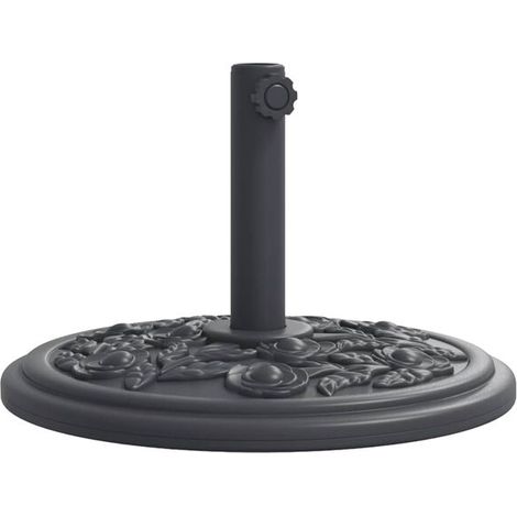 Base de parasol adaptée aux tiges de parasol de 38/48 mm de diamètre, 12 kg, ronde. (1/5)