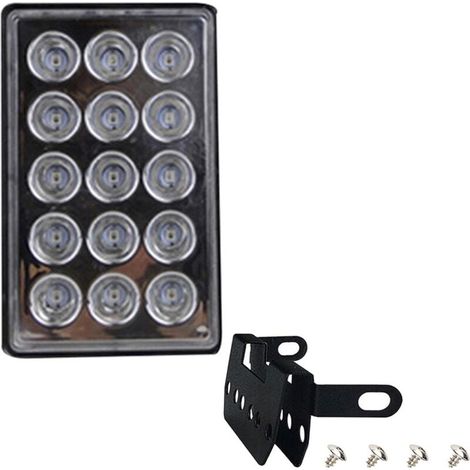 YMYNY Wasserdichtes quadratisches LED-Anhängerlicht, hohe Helligkeit, einfach zu installierende LED-Rücklichter – langlebige LED-Bremslichter für Auto und Motorrad, generisch (1/4)