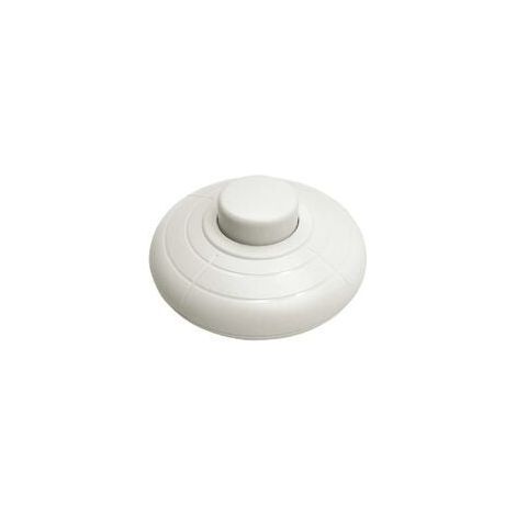 1 Pezzo Interruttore a pedale rotondo bianco Interruttore a comando a pedale per lampada da terra e lampada da tavolo (1/5)