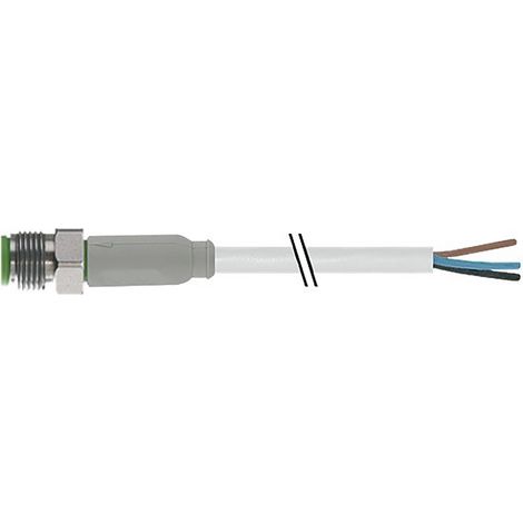 Connecteur industriel pré-câblé RS PRO 4 conducteurs , M8 Mâle, 5m ( Prix pour 1 )