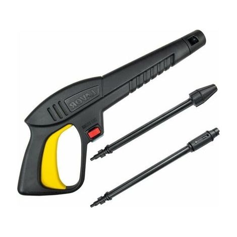 Pistolet haute pression Lavor DEBUNS avec buse réglable et lance rotative, idéal pour nettoyeur haute pression, accessoire robuste pour lavage efficace. (1/3)