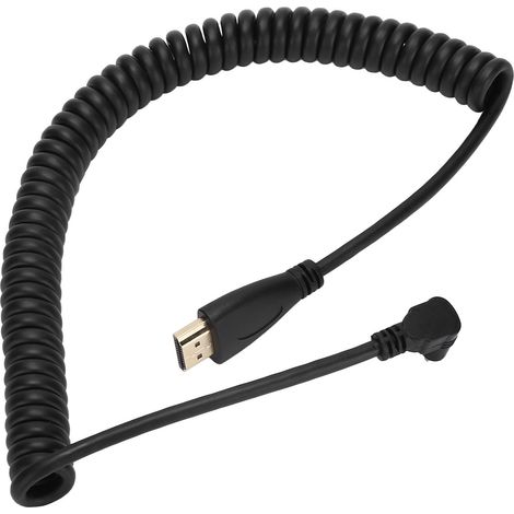 Adaptateur HDMI Mâle vers Femelle à Ressort pour PC Portable et Bureau (1/5)