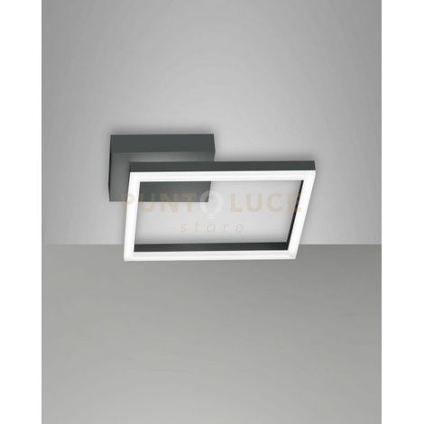 BARD APPLIQUE ANTRACITE NW 1 LUCE A LED 4000K - 22W - 2250 lm DIMMERABILE C/ACC