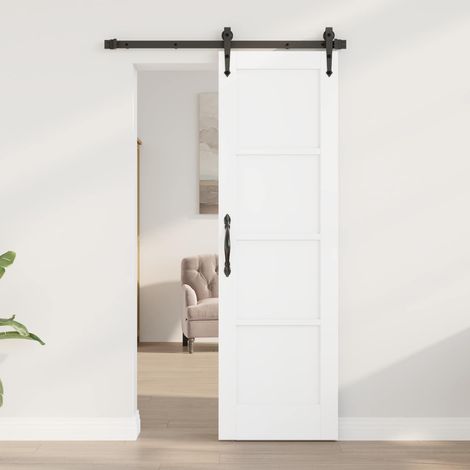 vidaXL Porta Interna Bianco 61 x 198,5 cm Legno compensato