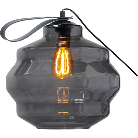 Lampe de table Porto Carry avec verre fumé Ball Ø 30cm - 4710-05-40-05-4