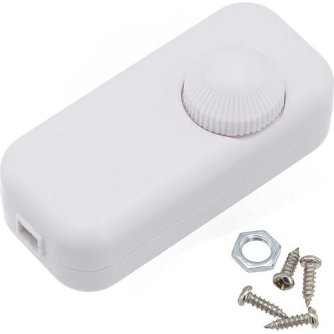 Interruttore rotativo manuale con cavo e regolatore di luminosità per lampada LED da scrivania e lampada in sale, 220 V  3 A, compatibile 110–220 V, colore azzurro chiaro
