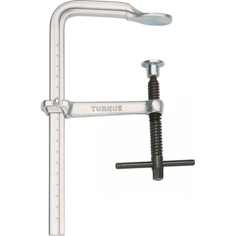 TURNUS 469K-050 - Vis de serrage tout acier Poignée T 500x120 mm Rail 25x12 mm