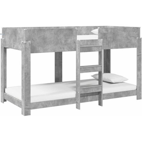 Maison Exclusive - Letto a Castello per Bambini Grigio cemento 80 x 200 cm