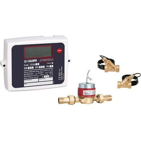 Contatore di calore diretto per impianti di riscaldamento e condizionamento. Attacco 1/2"M Caleffi CONTECA® 750404 1/2"M