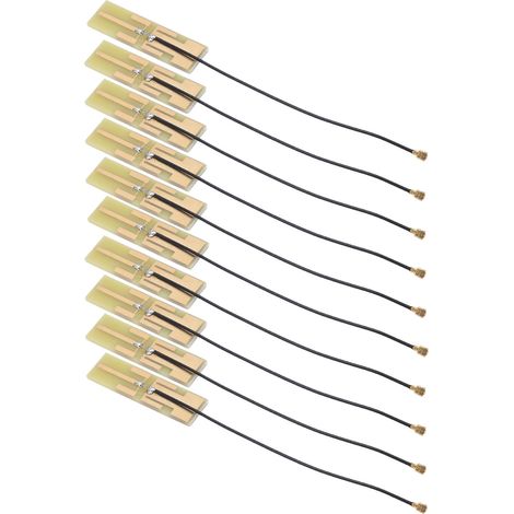 Antenne WiFi Interne 8dBi Double Bande 2.4GHz/5GHz/5.8GHz Lot de 10 Pièces, Gain Élevé, Signal Stable, Connecteur RP-SMA, pour Routeur et Carte Réseau (1/5)