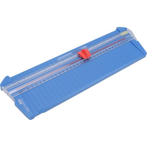 Coupe-papier compact et précis, système métrique/impérial, léger et durable, facile à utiliser, convient au papier A3, bleu ciel. (1/5)