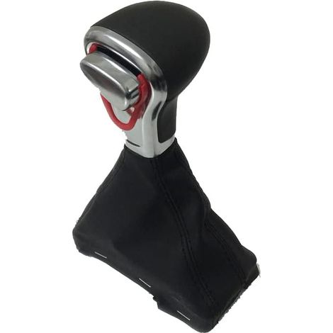 Manopola di controllo automatico con zappe in pelle per collegamenti di gestione automobilistica (LHD) per Audi A6 C6, A3 8P, A4 B8, A5 e Q5 (set nero) (1/3)