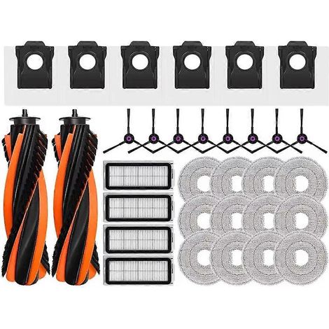 Accessoires pour Cecotec Conga X70 brosse principale, brosse latérale, filtre HEPA et serpillière sac à poussière (1/5)