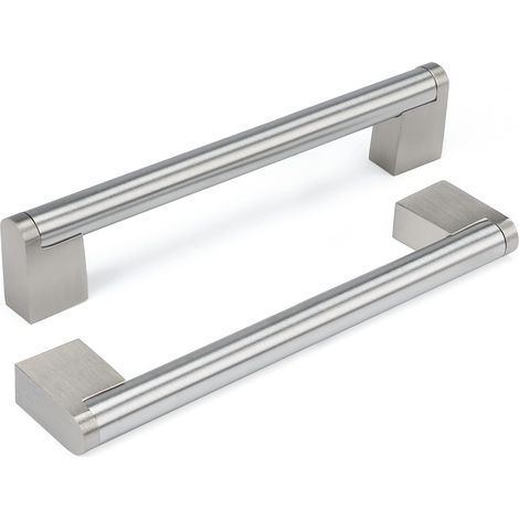Lot de 5 Poignee de Meuble Cuisine Argenté 160mm Poignée Meuble (1/5)