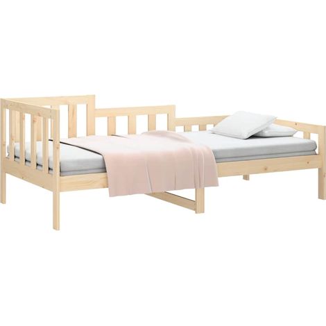 Sofá cama sin colchón madera maciza de pino 80x200 cm vidaXL (1/5)