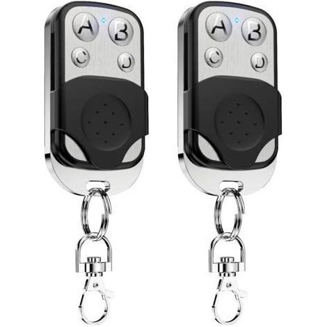 Pièces Telecommande Universelle Portail 433,92 MHz Code Fixe Bip Portail Universelle Télécommandes Garage Universelle sans Fil Coulissant 4 Touches Copieuse pour Porte de Garage et Voiture