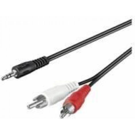 Câble Audio - 2x RCA Mâle Vers Jack 3 5 Mm - Stéréo - 3 0 M (1/2)