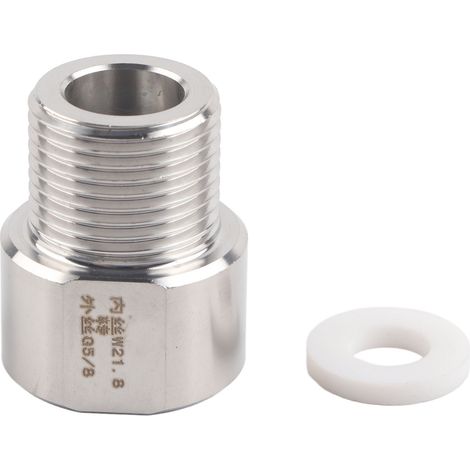Adaptateur de régulateur CO2 pour aquarium avec raccord W21.8 vers G5/8 (1/5)