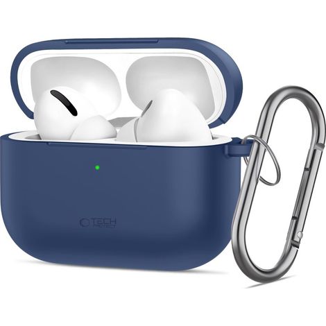 Gancio in silicone TECH-PROTECT per Apple AirPods Pro 3, blu navy (1/5)