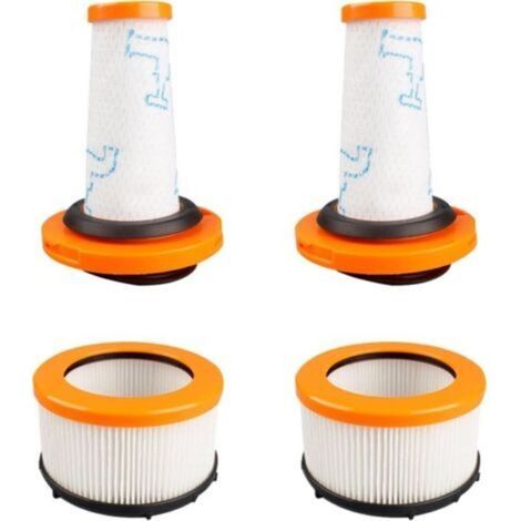Filtros para Rowenta X-FORCE FLEX 9.60 y X-NANO ESSENTIAL RH20xx, 2 filtros HEPA lavables para prelavado + 2 para motor, compatibles con ZR009010 y ZR009012. (1/4)