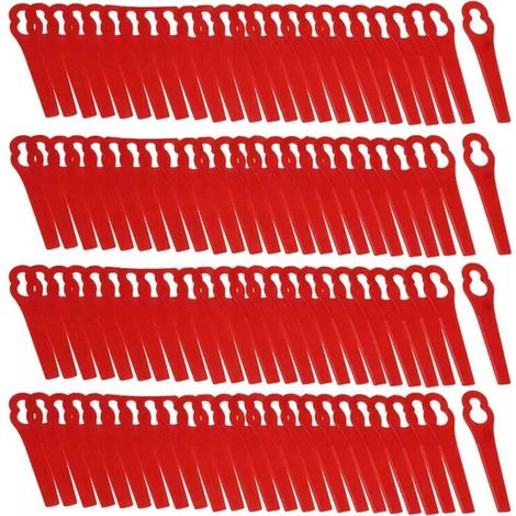Lot de 100 Lames en Plastique de Rechange pour Coupe Bordure Florabest LIDL FRTA 20 A1,FAT 18B3, FRT18A (1/5)