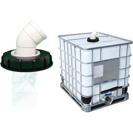 Filtre de couvercle, bouchon de réservoir IBC lavable en nylon avec couvercle, accessoires de réservoir IBC avec filtre en maille pour réservoir d'eau de pluie de 165 mm, filtre IBC (1/4)