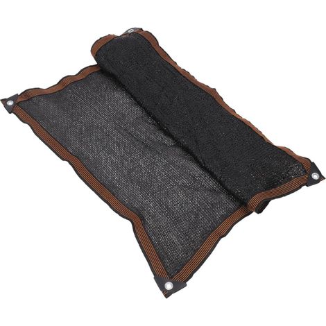 Filet D’ombrage pour Terrasse PE Noir Résistant à L’Usure (1/5)