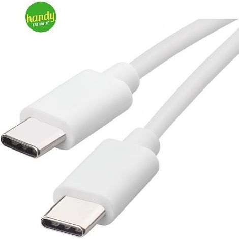 Cavo USB C-C 1 Metro Bianco EMOS SM7027W (1/3)