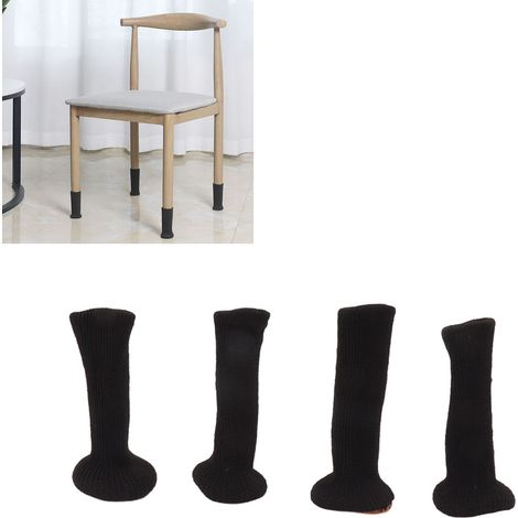 20 Stück/Verkauf von Schonern für Hocker-, Tisch- und Stuhlbeine, dicke Schoner für Stuhlbeine, verschleißfeste und geräuscharme Tischbeine, dicke Filzgleiter, Ausführung aus reinem schwarzem Silikon. (1/5)