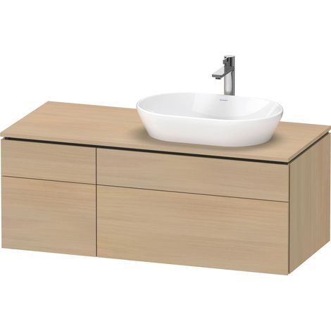 Duravit L-Cube Meuble sous-lavabo en console suspendu, avec plan (1/3)